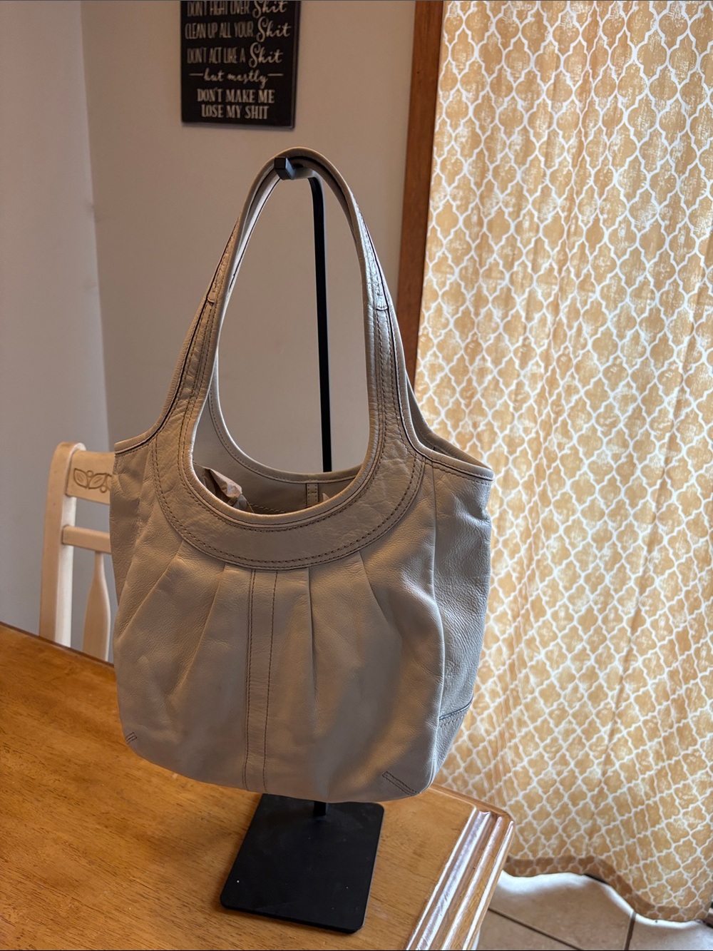 Coach Ergo Cream Leather Shoulder Bag